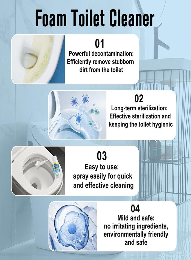 Diehous 2PCS Foam Toilet Cleaner, 2026 New Toilet Bowl Cleaners, Advanced Bathroom Cleaner for Home, Powerful Instant Cleaneing for Toilets - Image 4