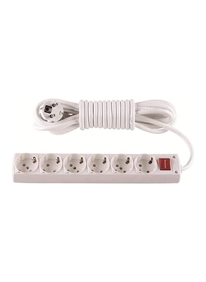 5 Meter 6 Outlets Turkish Power Switch Socket