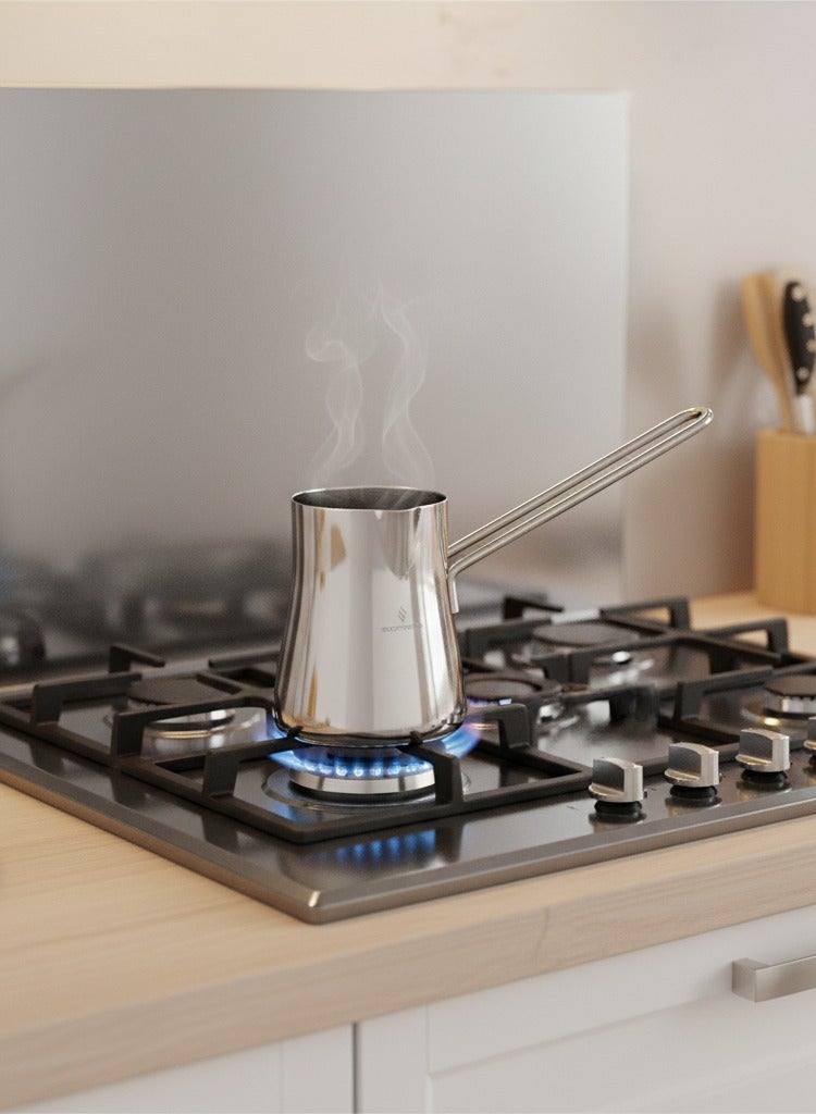 سوفرام ركوة قهوة سوفرام استيل تركي عالي الجودة سعة 580 مل - Image 1