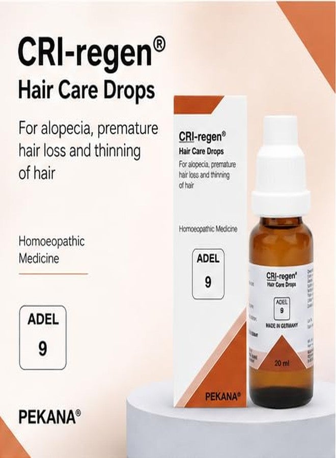 Homeoved, ADEL 9 CRI-regen Hair Care Drops 20 ml | Homeopathic Medicine for Hair Loss, Alopecia & Hair Thinning | Supports Hair Growth & Scalp Health | Made in Germany | Pack of 1 - Image 2