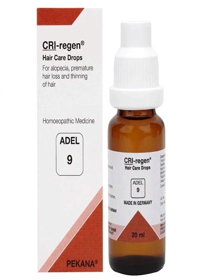 Homeoved, ADEL 9 CRI-regen Hair Care Drops 20 ml | Homeopathic Medicine for Hair Loss, Alopecia & Hair Thinning | Supports Hair Growth & Scalp Health | Made in Germany | Pack of 1 - Image 1