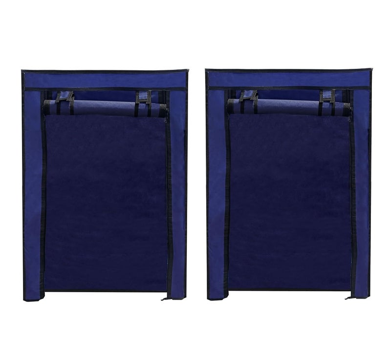 PHILOSHOP PHILOSHOP Shoe Rack Cover for Home Only for 7Layer Portable Foldable Shoe Stand Non Woven Zipper Fabric Cover Pack of 2 - Image 1