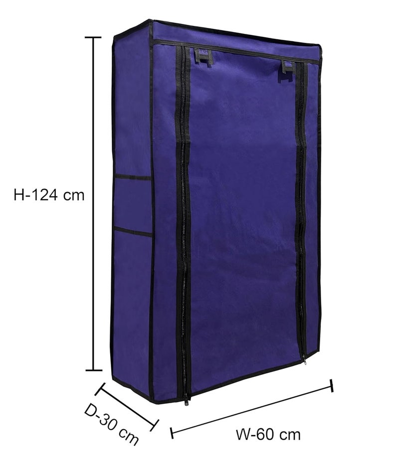 PHILOSHOP PHILOSHOP Shoe Rack Cover for Home Only for 7Layer Portable Foldable Shoe Stand Non Woven Zipper Fabric Cover Pack of 2 - Image 2
