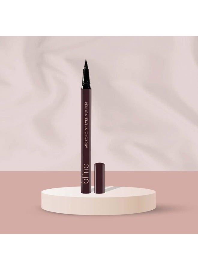 Blinc Micropoint Eyeliner Pen, Liquid Eyeliner Pen with ultra-precise Felt Tip, No-Skip, Ultra-Longwearing Highly-Pigmented Waterproof Eye Liner, Vegan, Gluten-Free and Cruelty-Free, 0.5mL/0.017 Fl Oz - Image 2