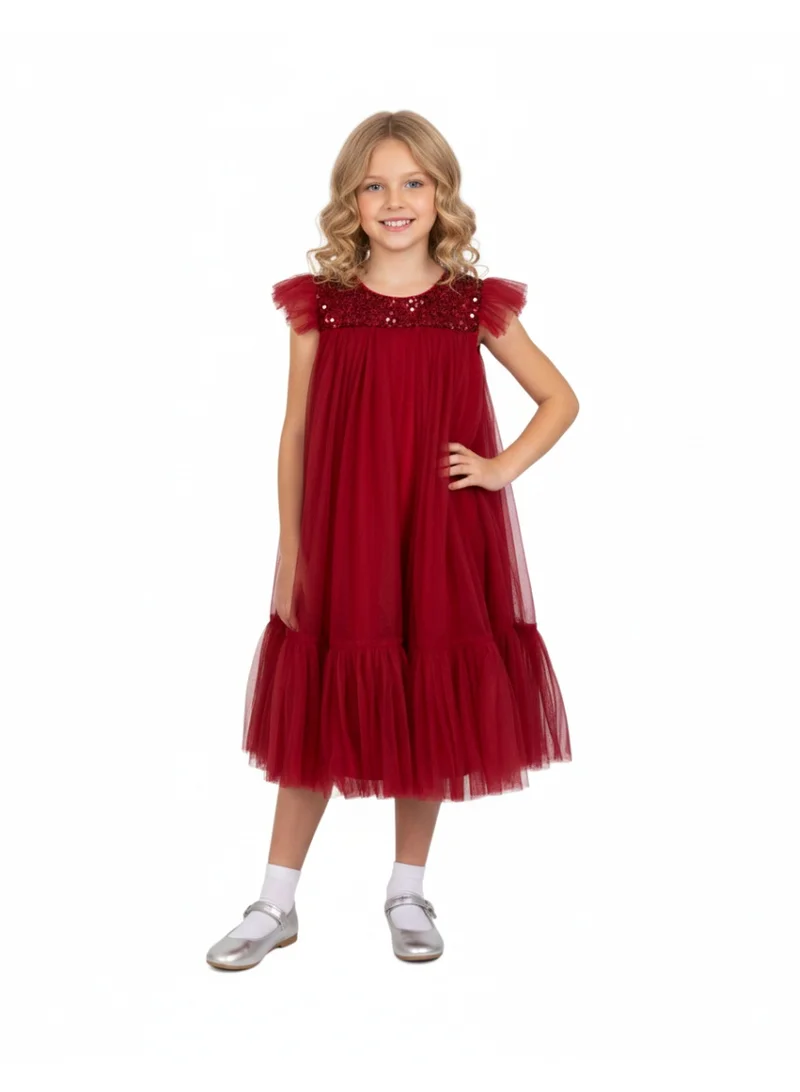 دىدانيالا فستان تول بصديري مرصع بالترتر