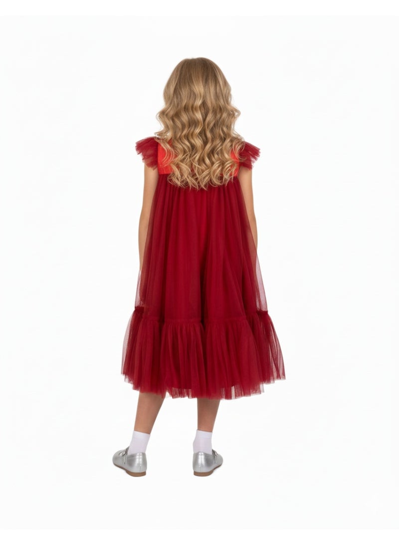 D'Daniela Sequin Bodice Tulle Dress - Image 3