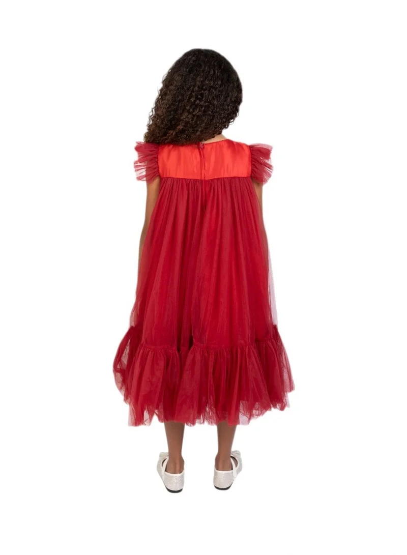 D'Daniela Sequin Bodice Tulle Dress