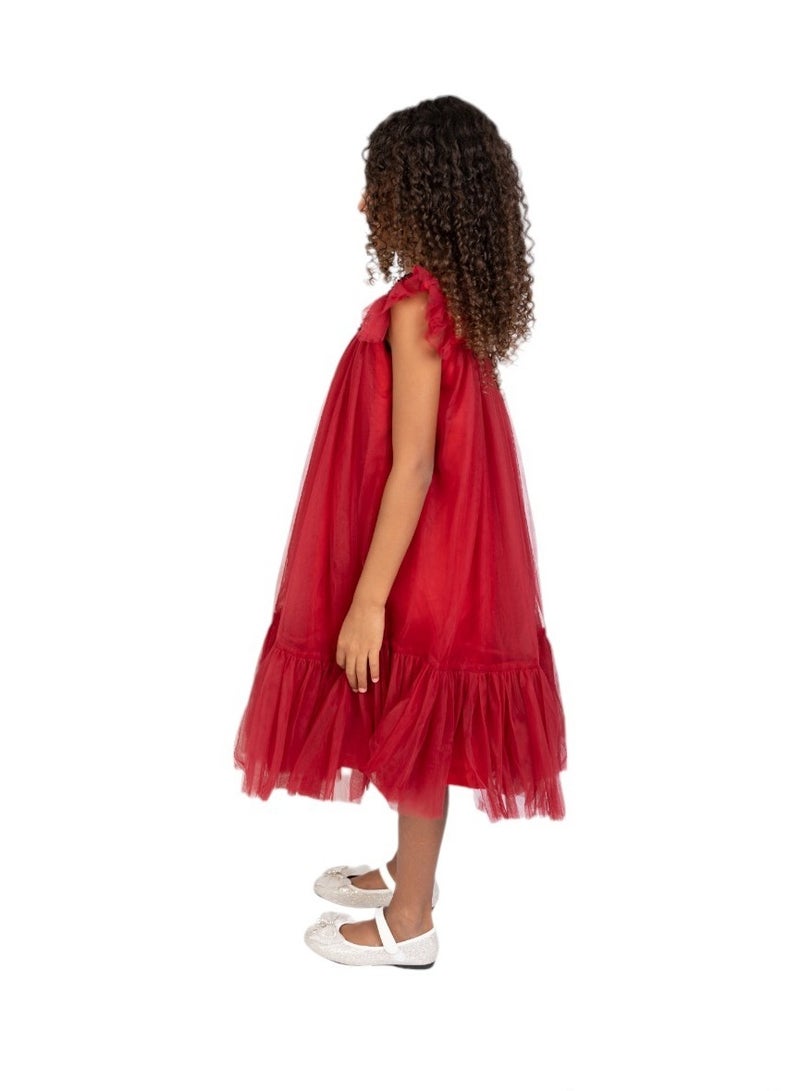 D'Daniela Sequin Bodice Tulle Dress - Image 2