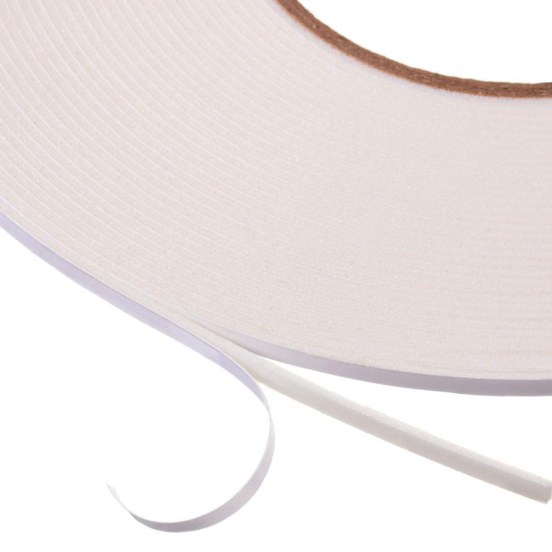 cheekyglo 3 Rolls Double Sided Foam Tape PE Roll Foam Tape Double Faced Sponge Adhesive Mounting Tape (White, 1/8 Inch by 50 Feet) White 1/8 Inch by 50 Feet - Image 3