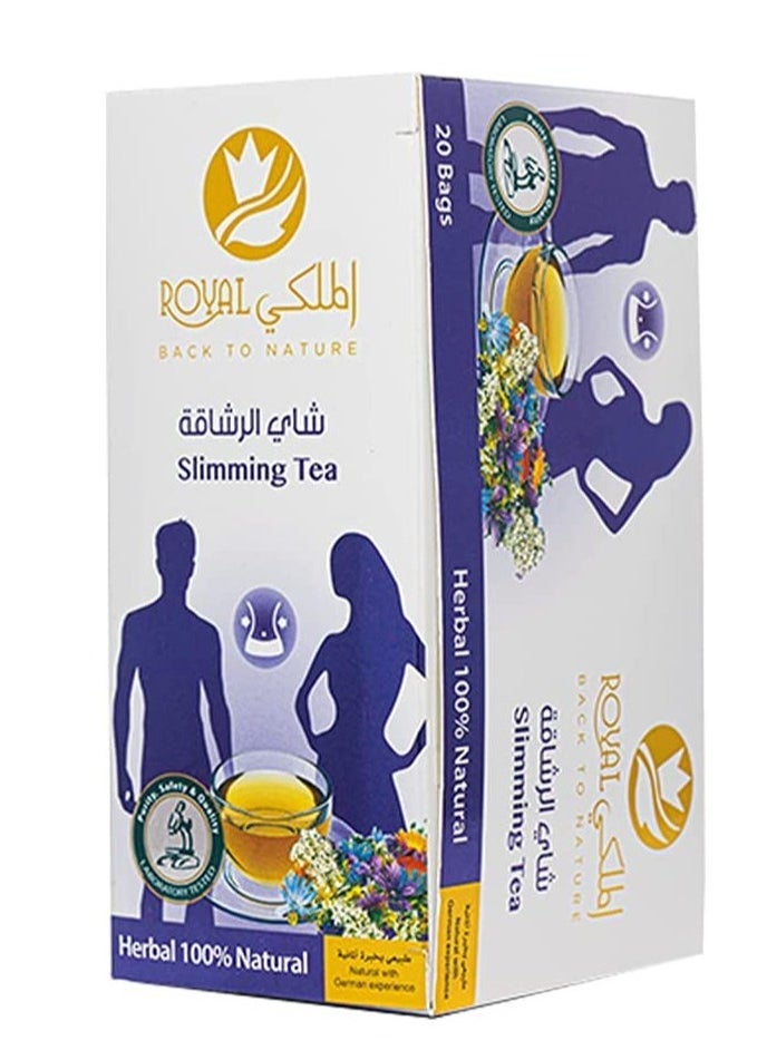 Al Malaky Royal - Slimming Natural Herbal Tea Bags 20 Pieces Pack of 5 - Image 1