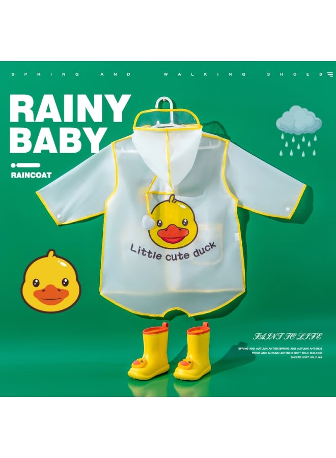 Daddy Pig Zhubaba Children's Raincoat For Boys And Girls Aged 3-6, Kindergarten Kids, Toddlers, School Use, Full Body Waterproof Poncho Yellow Xxl - Image 4
