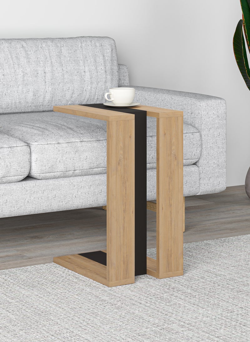 Mourah Home Muju C Table - Oak/ Silky Black - 2 Years Warranty  - Image 1