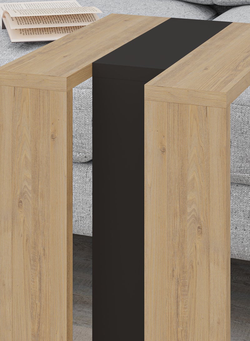 Mourah Home Muju C Table - Oak/ Silky Black - 2 Years Warranty  - Image 5