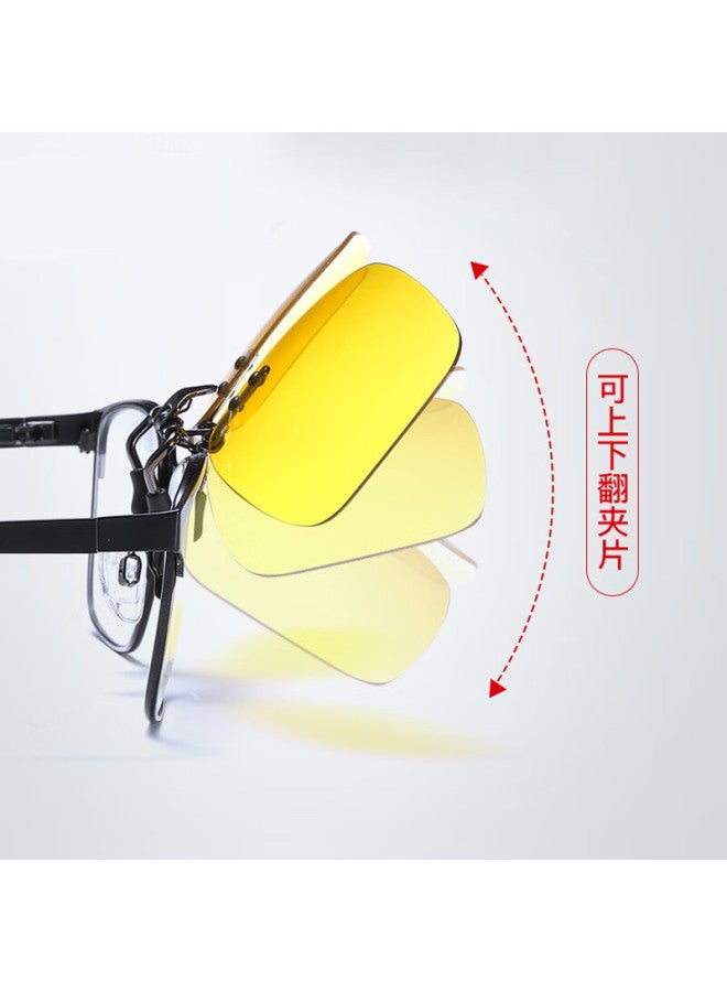 Lovedru Lafudru Night Vision Clip-on, Photochromic Polarized Myopia Gl Clip, Brightening And Sharpening, Reducing Glare, Day And Night Use, Anti-glare - Image 5
