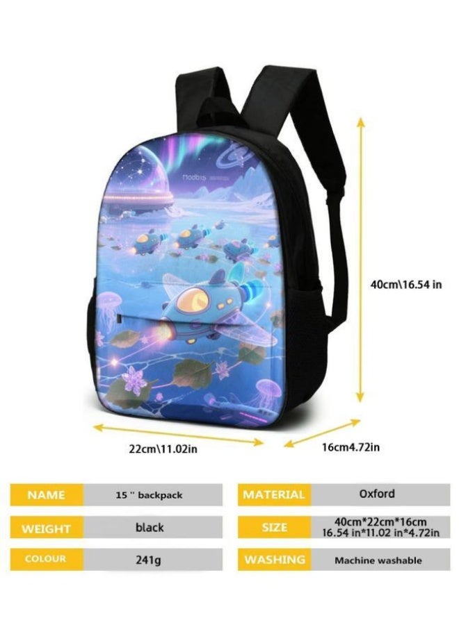 واضح من النار حقيبة ظهر + حقيبة يد + حقيبة قرطاسية | هدية موسم العودة إلى المدرسة / عطلة | مجموعة حقيبة كرتونية من ثلاث قطع، سهلة التعامل مع المناسبات المختلفة (الطلاب والأطفال ونزهات الأصدقاء وتسلق الجبال والمدرسة وما إلى ذلك) - 10 - Image 5