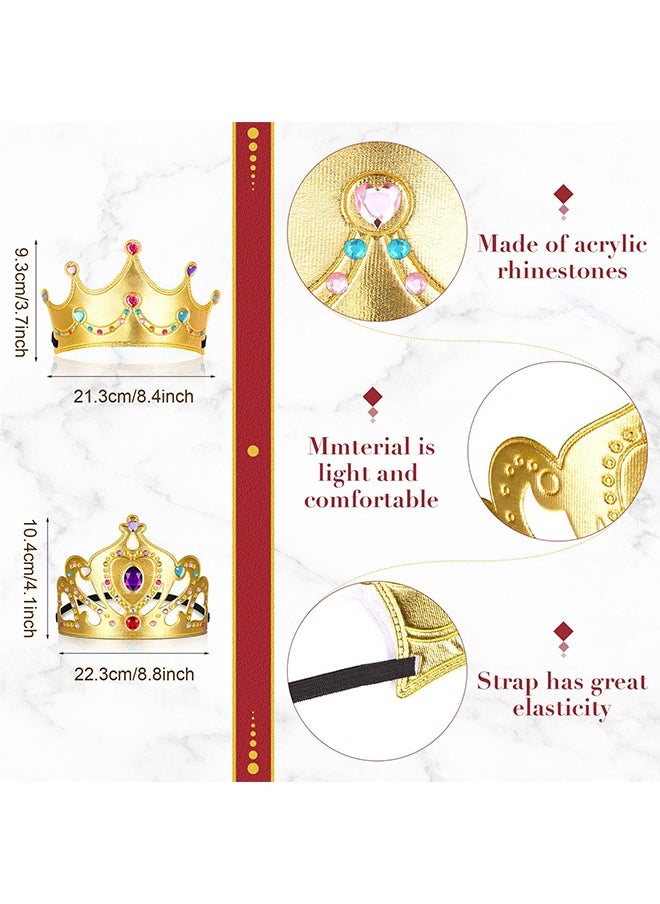 Peachjoy DIY Crown Set, 44 Pcs Birthday Foam Crowns Set for Kids Princess Tiaras Crowns Diamond Sticker Making Kits Kids' Party Supplies  - Image 5