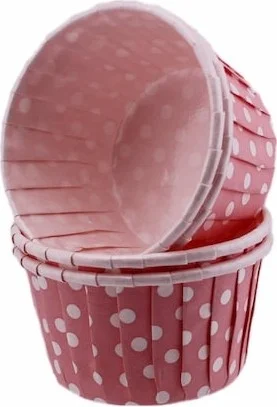 Alsepeteavm Special Pet Capsule 62*40MM - Pink Polka Dot 50 Pieces