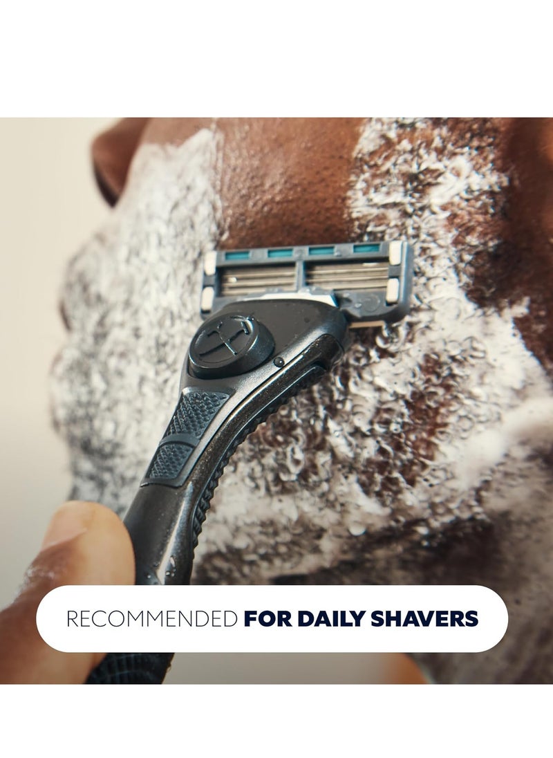 DOLLAR SHAVE CLUB Dollar Shave Club | 6 Blade Razor Refills (8 Pack) | 6 Stainless Steel Blades for a Close & Comfortable Shave, 1 One Wipe Charlies  - Image 4