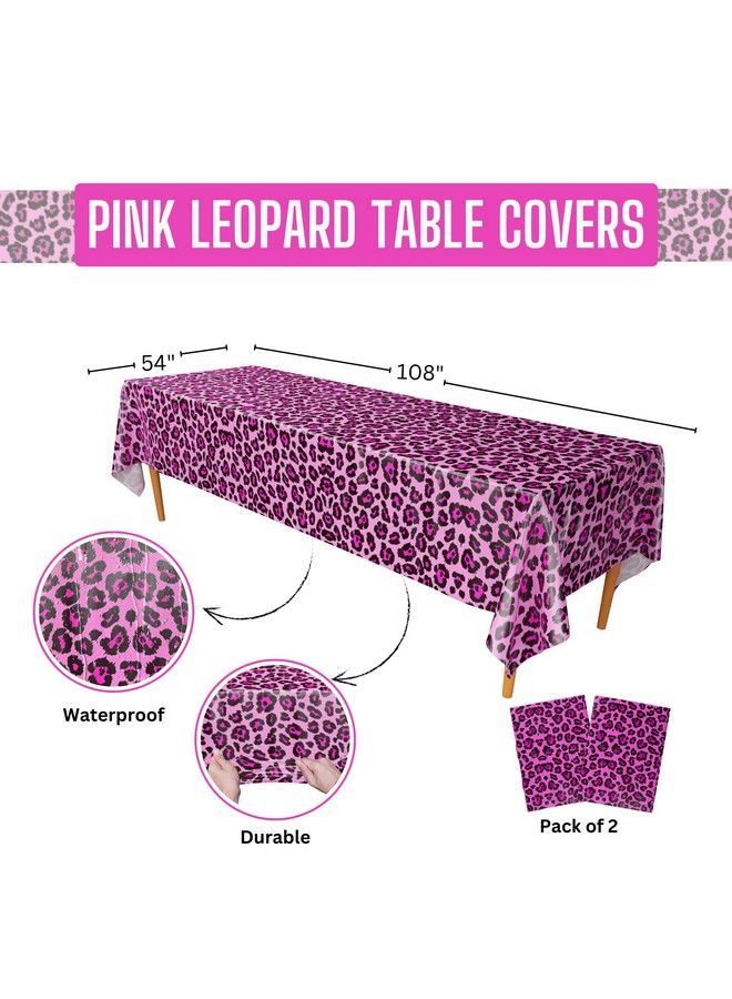 Blue Orchards Pink Leopard Deluxe Party Supplies Packs (123 Pieces For 16 Guests) Pink Leopard Party Decorations Pink Birthday Cheetah Birthday Cheetah Party Two Wild Birthday For Girls Blue Orchards - Image 5