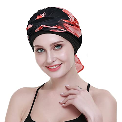 FocusCare Cancer Headwrap Scarf Caps For Women Chemo Sleep Beanie Party Headcover - Image 4