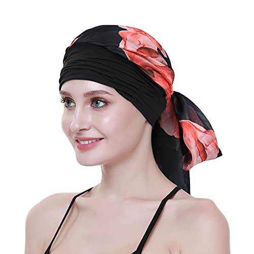 FocusCare Cancer Headwrap Scarf Caps For Women Chemo Sleep Beanie Party Headcover - Image 3