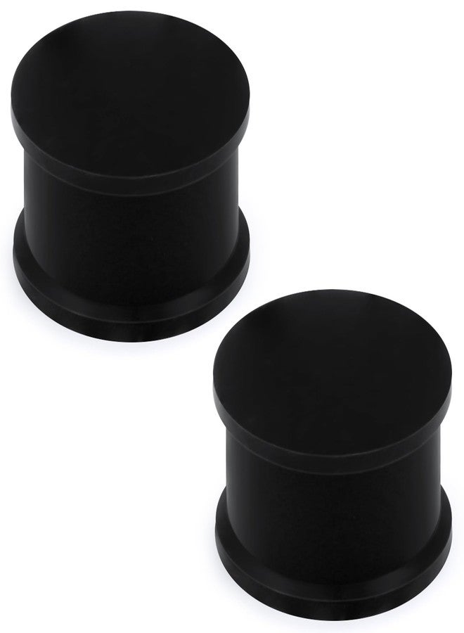 Ocptiy 25mm Black Silicone Gauges Tunnels Plugs for Ears Stretching Kit Platic Rubber Ear Soft Tunnels Plugs for Ear Double Flare Gauges Size 25 mm Piercing Jewerly Women Men 1 inch - Image 1