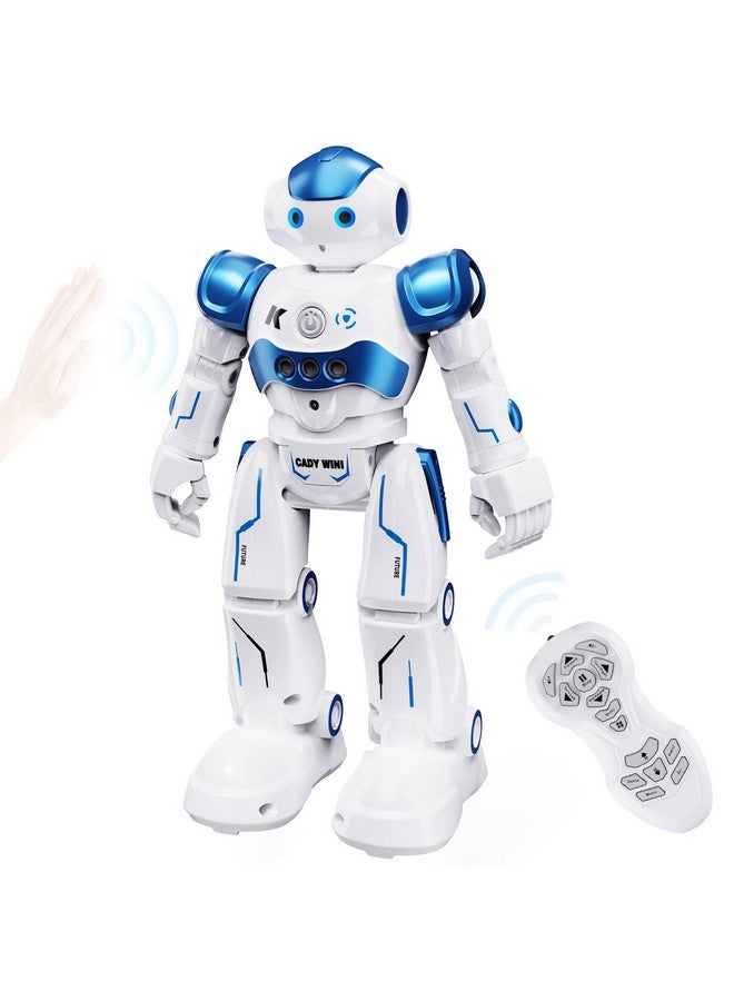 SGILE RC Robot Toys for Kids, Gesture Sensing Programmable Rechargeable Remote Control Robot for Age 3 4 5 6 7 8 12 Year Old Boys Girls Birthday Gift Present, Blue - Image 1
