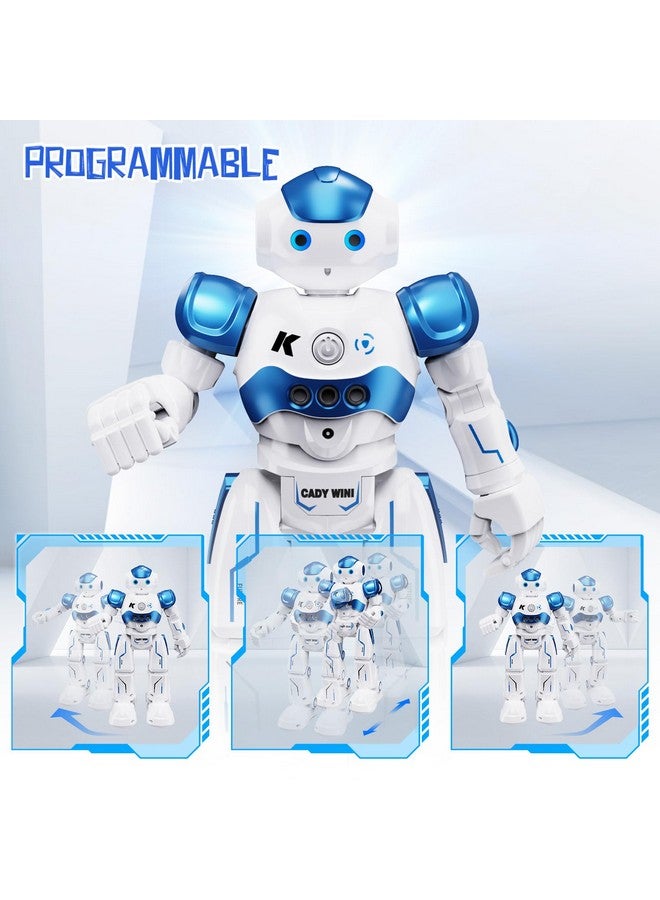 SGILE RC Robot Toys for Kids, Gesture Sensing Programmable Rechargeable Remote Control Robot for Age 3 4 5 6 7 8 12 Year Old Boys Girls Birthday Gift Present, Blue - Image 3