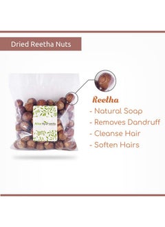 ATTAR AYURVEDA Dried Reetha Nuts/Soapnuts For Hair (500 Grams, Whole) | 100% Natural, Preservative Free | Selected Quality  - Image 2