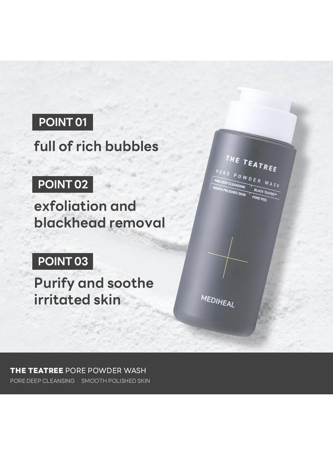 ميدي هيل غسول بودرة مسام شجرة الشاي من ميدي هيل (1.76 أونصة) - منظف عميق لطيف للمسام مع فقاعات حمض الساليسيليك اللطيفة والغنية لإزالة الرؤوس السوداء - Image 3