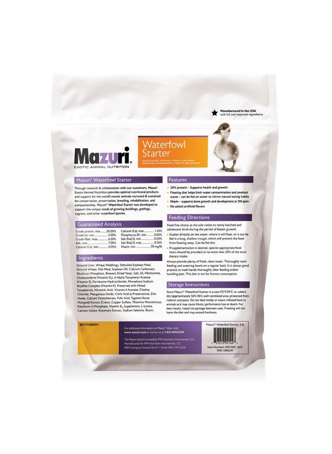 Mazuri Waterfowl Starter Food for Baby Ducks and Geese (5 LB) - pzsku/ZE225F04C1EC13E7725A6Z/45/_/1737031915/190dec5a-c3fe-484a-982b-27eaf1d270b7