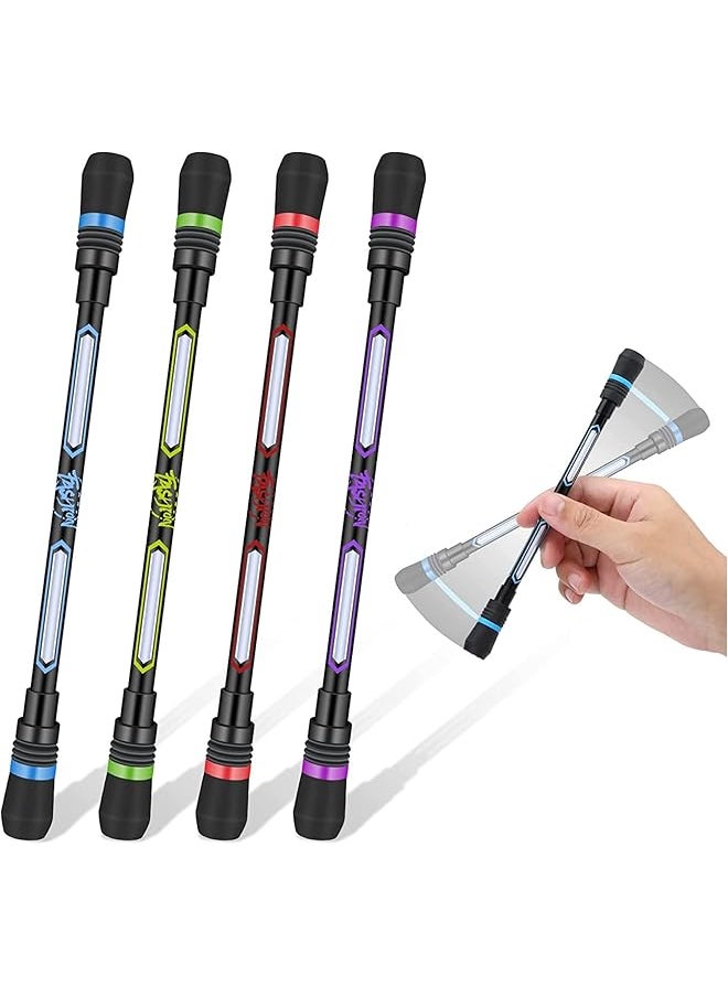 DMG TECH - Spinning Pen 4Pcs Spinning Rotating Pen Rolling Finger Rotating Pen Fidget Pens Anti Slip Coating Spinning Rotating Pen Decompression Gel Pens For Kids Adults - Image 1
