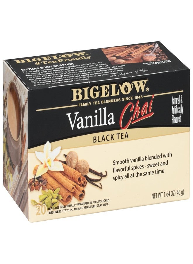Bigelow Tea Bigelow Vanilla Chai Black Tea Bags, 20 Count (Pack of 6) - Image 1