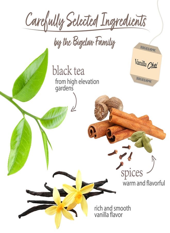 Bigelow Tea Bigelow Vanilla Chai Black Tea Bags, 20 Count (Pack of 6) - Image 3