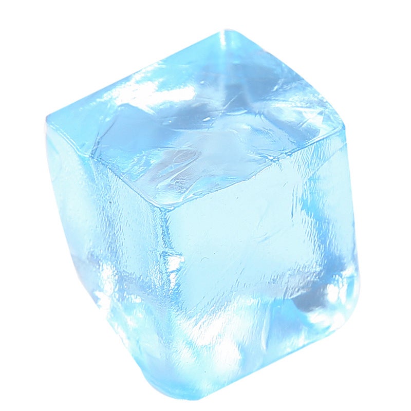 Children's Creative Simulation Ice Cube Shape Squishy Slow Rebound Ice Cube Toy Sticky Fun Small Toy Desktop  Decoration - Image 5