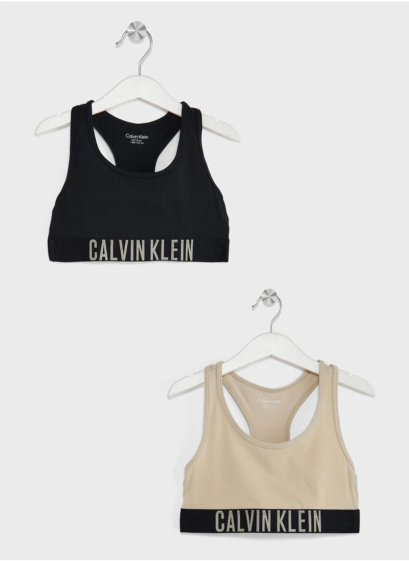 CALVIN KLEIN Youth 2 Pack Assorted Bralette