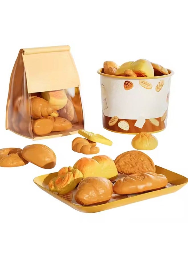 Kids Pretend Play Food Set, Play Food for Kids Kitchen,Artificial Play Kitchen Toys with Kitchen Playset Accessories,for Pretend Play, Kids Toddler Childrens Birthday Gifts,for Age 3 4 5 6 Girls and Boys  - Image 3