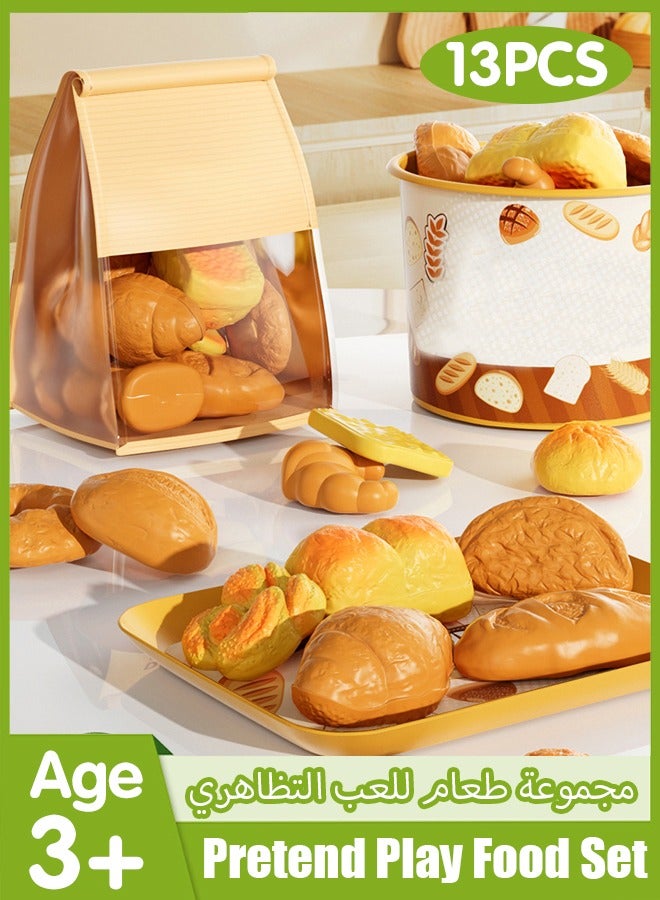 Kids Pretend Play Food Set, Play Food for Kids Kitchen,Artificial Play Kitchen Toys with Kitchen Playset Accessories,for Pretend Play, Kids Toddler Childrens Birthday Gifts,for Age 3 4 5 6 Girls and Boys  - Image 1