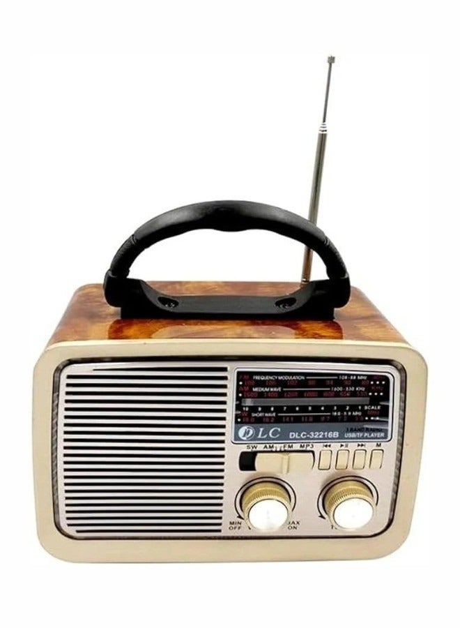 Denx Wooden Bluetooth mobile radio with Hi-Fi speaker and 5-watt speaker - Image 3