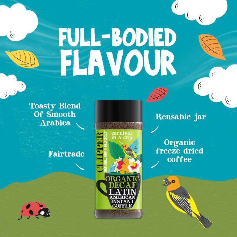 قهوة كليبر: قهوة لاتينية خالية من الكافيين سريعة التحضير - قهوة محمصة متوسطة، مجففة بالتجميد ومصادرها أخلاقية - 100 جرام (3.53 أونصة) - Image 2