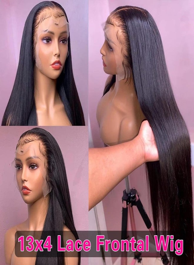 New You NewYou 26 Inch Straight Lace Front Wigs Human Hair Pre Plucked for Black Women 13x4 Lace Frontal Wigs Human Hair 200 Density Glueless Wigs Human Hair - Image 4