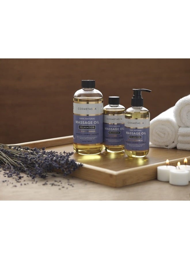 Cosmetasa Massage Oil Set - Arnica & Peppermint Sore Muscle Relief, Cellulite & Lavender Body Massage Oils - Gua Sha Therapy - Image 3