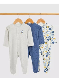 Space Baby Sleepsuits - 3 Pack