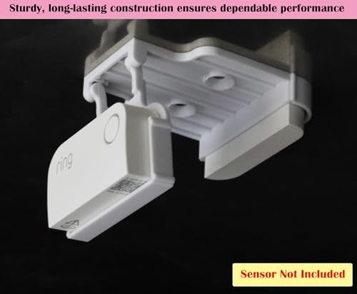 Crvicv Garage Door Bracket Compatible with R-ing Alarm Contact Sensor (2nd Gen), Easy Installation, Durable Design, Pre-Installed Double-Sided mounting Tape, (Screws Included) (2 Pack) - Image 2