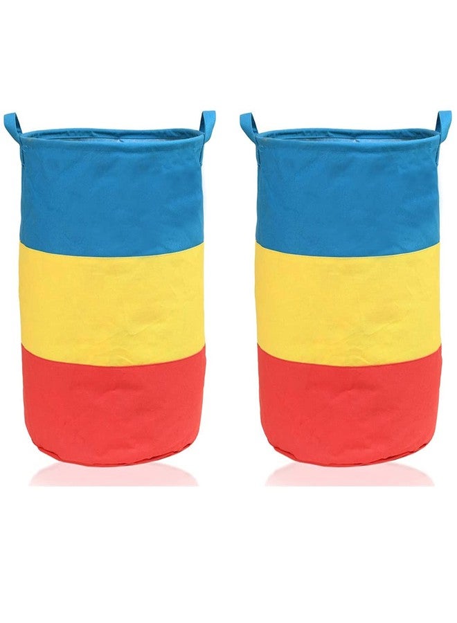 KIVYA Laundry Bag/Basket for clothes, Toys Storage organizer dirty cloth organiser box, Multi - Set of 2 - Image 1