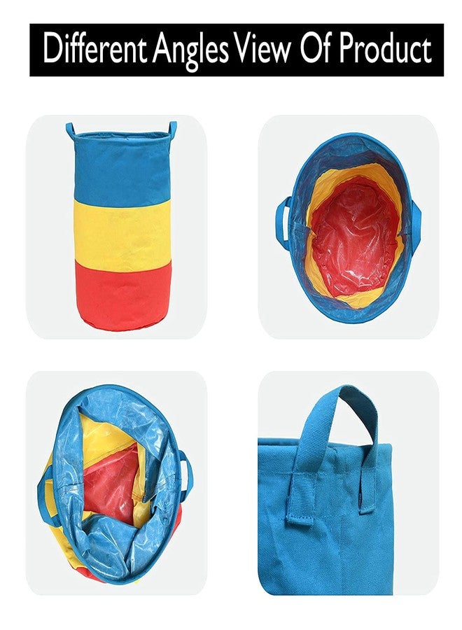 KIVYA Laundry Bag/Basket for clothes, Toys Storage organizer dirty cloth organiser box, Multi - Set of 2 - Image 5