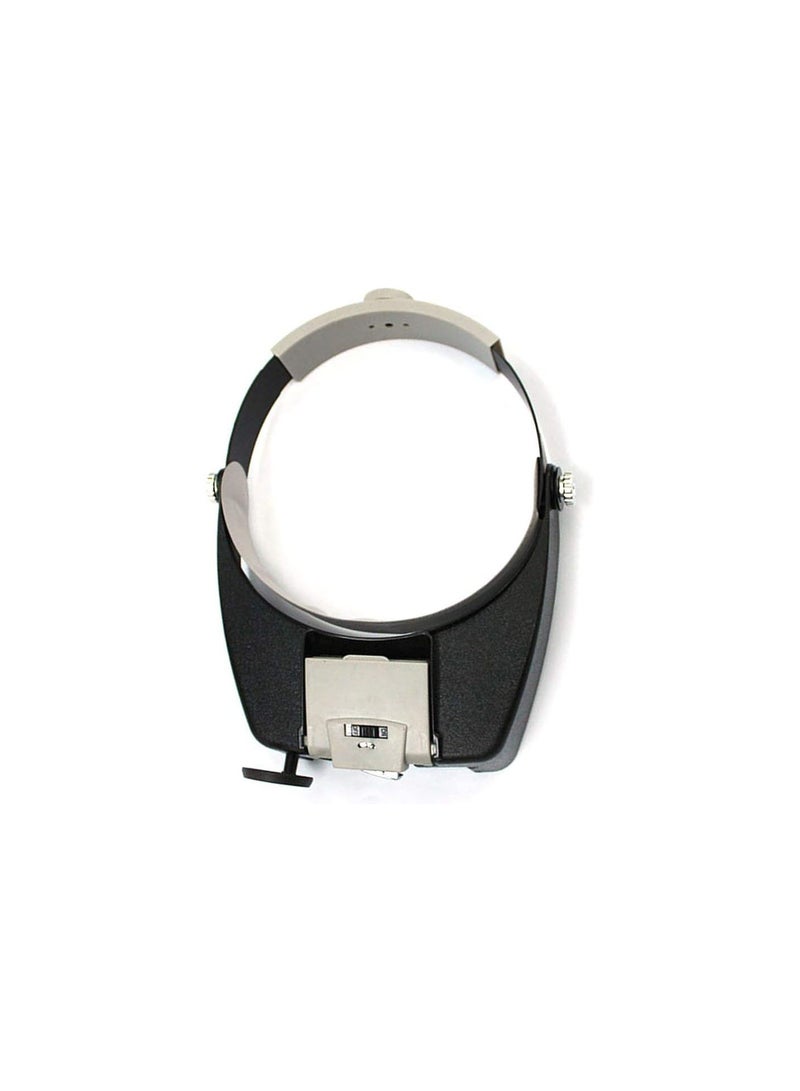 GGOOT LED Lamp Light Headband Jewelry Magnifying Glass Head Loupe Reading Magnifier Headband LED Light Magnifying Glass Lens Visor - Image 1