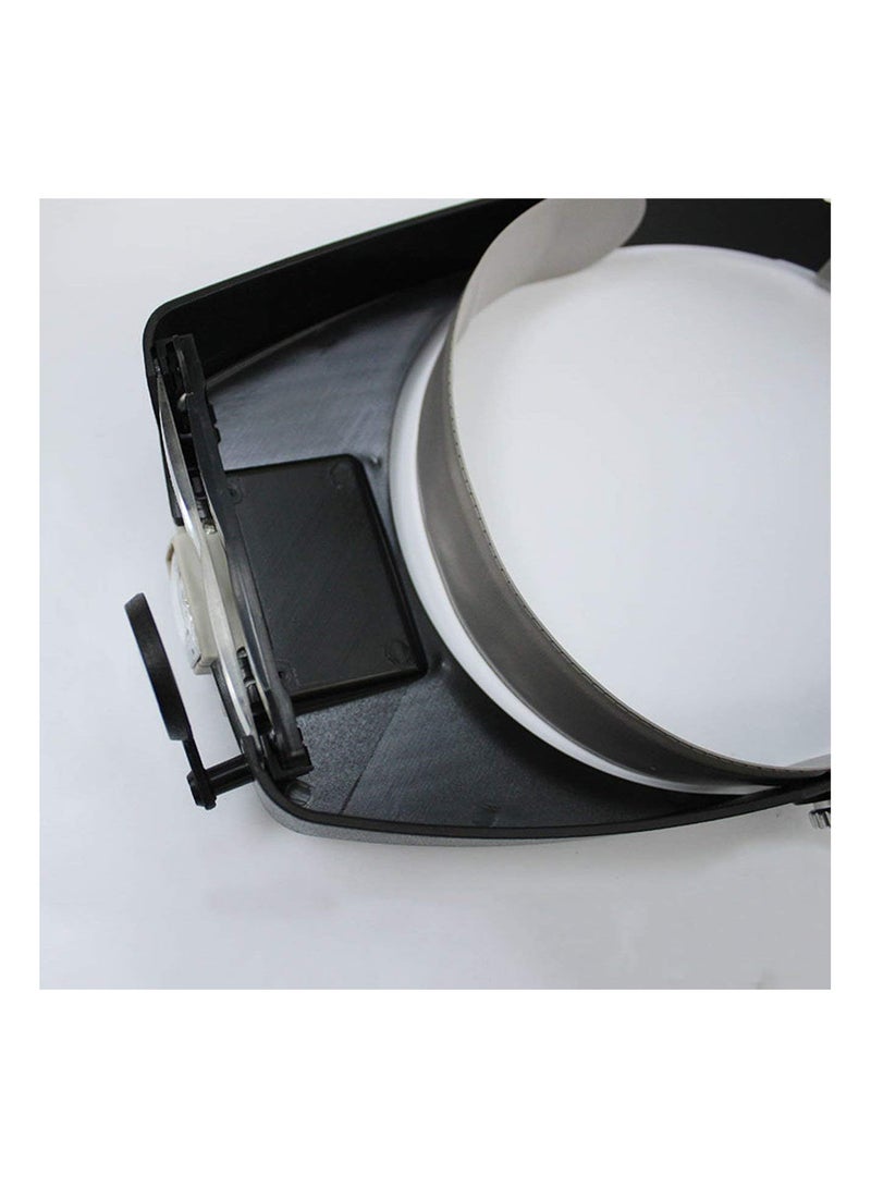 GGOOT LED Lamp Light Headband Jewelry Magnifying Glass Head Loupe Reading Magnifier Headband LED Light Magnifying Glass Lens Visor - Image 5