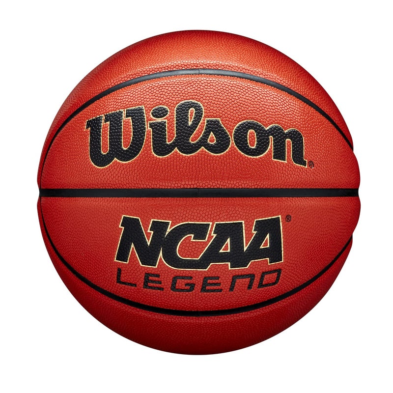 Wilson NCAA Legend Basketball - Size 7 - 29.5", Orange/Black - Image 1