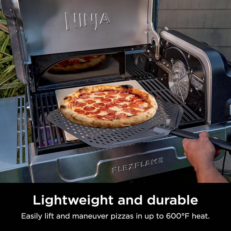 Ninja FlexFlame Upgrades 16 Perforated Pizza Peel Lightweight Durable Aluminum HeatSafe up to 600F XL Surface XSKXLPIZAPEL - Image 3